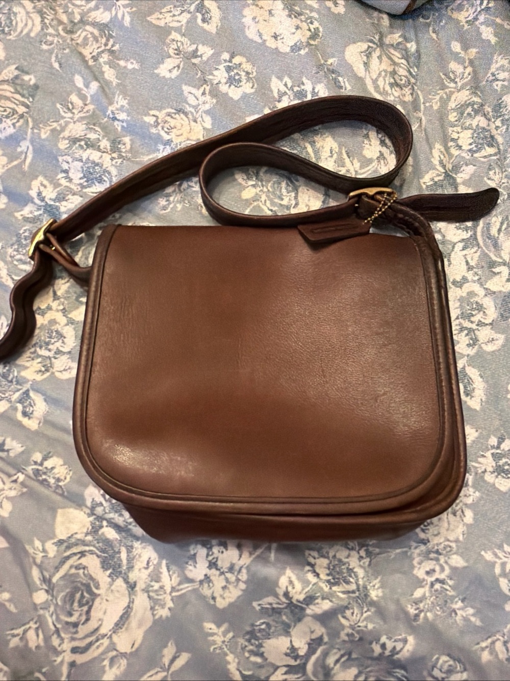 Coach Brown Leather Patricia Shoulder Crossbody Bag